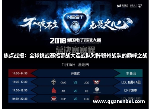 焦点战报：全球挑战赛揭幕战大连战队对阵赣州战队的巅峰之战